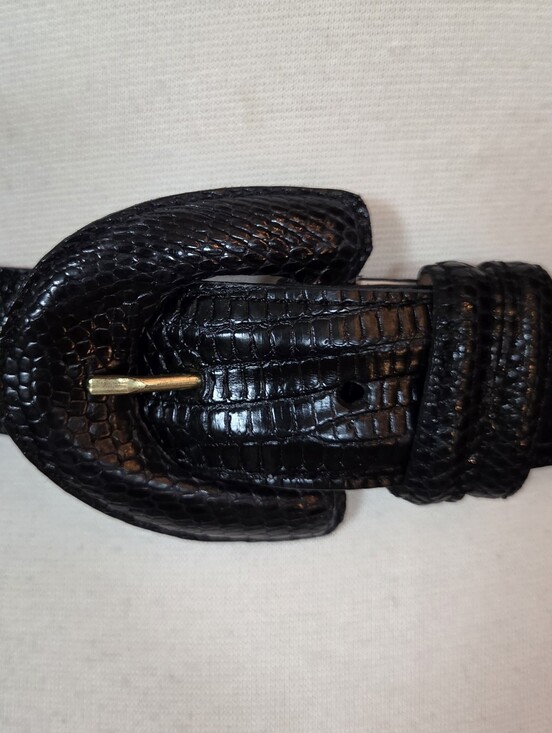 Saks Fifth Avenue Lizard Leather Belt main image 4
